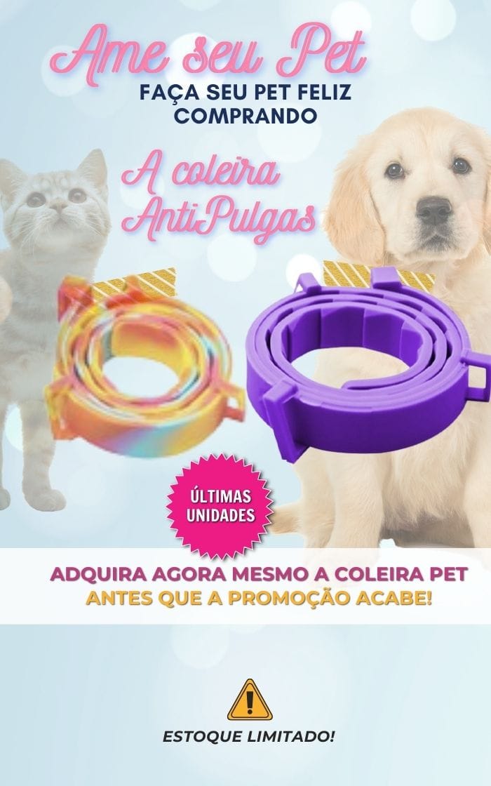 Colar Anti Pulgas e Carrapatos